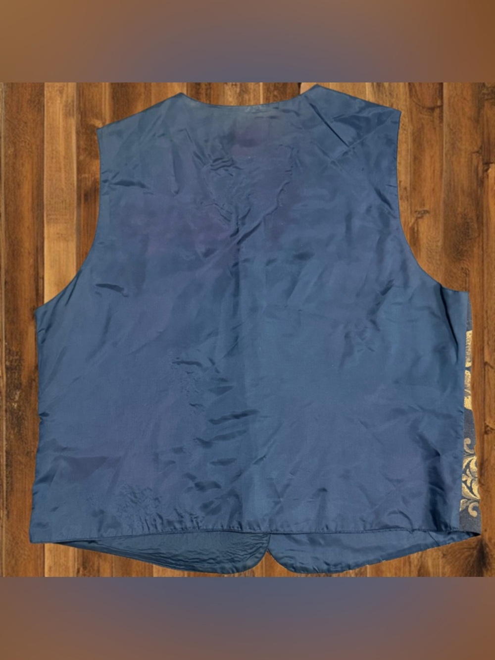 Vintage 90s Tapestry Floral Vest XL Baroque Dark Academia Cottagecore - Picture 3 of 6
